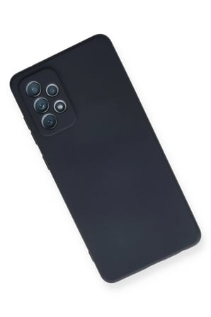 Newface Samsung Galaxy A72 Kılıf Nano içi Kadife Silikon - Lacivert