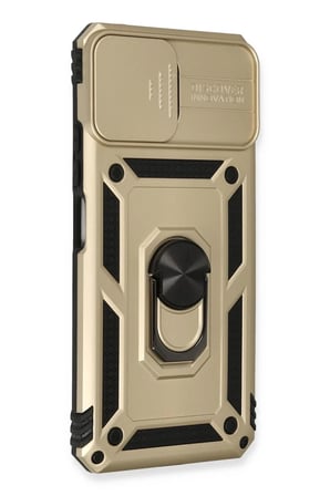 Newface Xiaomi Mİ 11 Lite Kılıf Pars Lens Yüzüklü Silikon - Gold