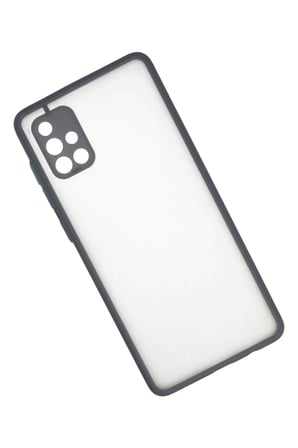 Newface Samsung Galaxy A71 Kılıf Montreal Silikon Kapak - Gri