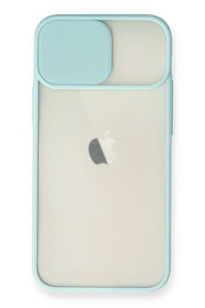 Newface Apple iPhone 11 Kılıf Palm Buzlu Kamera Sürgülü Silikon - Turkuaz