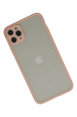 Newface Apple iPhone 12 Pro Max Kılıf Montreal Silikon Kapak - Pembe