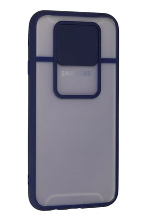 Newface Samsung Galaxy J7 Pro / J730 Kılıf Palm Buzlu Kamera Sürgülü Silikon - Lacivert
