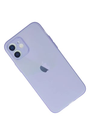Newface Apple iPhone 12 Kılıf Puma Silikon - Mor