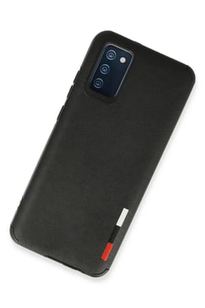 Newface Samsung Galaxy A02S Kılıf Loop Deri Silikon - Siyah