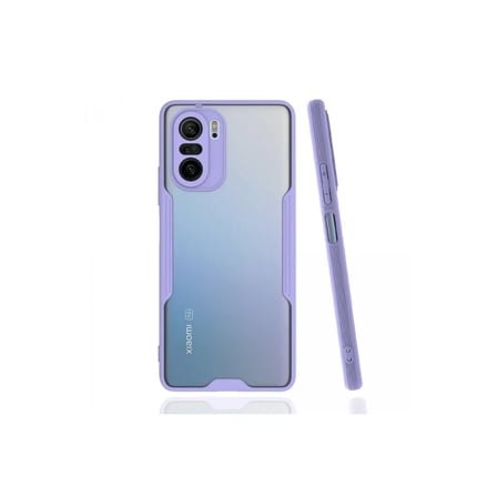 Newface Xiaomi Poco F3 Kılıf Platin Silikon - Lila