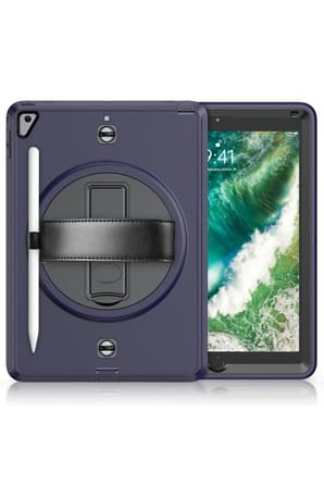 Newface Apple iPad 5 Air 9.7 Kılıf Strap-C Otterbox Tablet Kapak - Lacivert