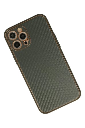 Newface Apple iPhone 12 Pro Kılıf Coco Karbon Silikon - Füme