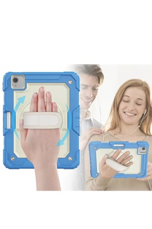 Newface Apple iPad Pro 11 (2020) Kılıf Strap New Tablet Kapak - Mavi
