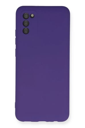 Newface Samsung Galaxy A03S Kılıf Nano içi Kadife Silikon - Mor