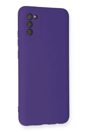 Newface Samsung Galaxy A03S Kılıf Nano içi Kadife Silikon - Mor