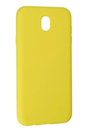 Newface Samsung Galaxy J7 Pro / J730 Kılıf Nano içi Kadife Silikon - Sarı