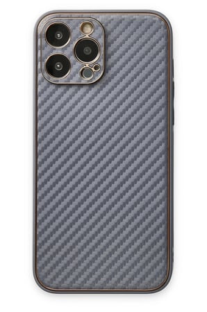 Newface Apple iPhone 13 Pro Kılıf Coco Karbon Silikon - Gri