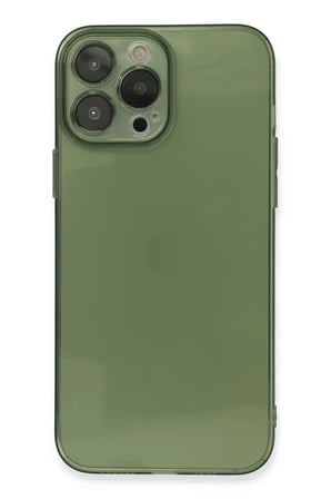 Newface Apple iPhone 13 Pro Kılıf Fly Lens Silikon - Yeşil