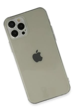 Newface Apple iPhone 12 Pro Max Kılıf Fly Lens Silikon - Şeffaf