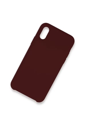 Newface Apple iPhone XS Max Kılıf Lansman Legant Silikon - Bordo