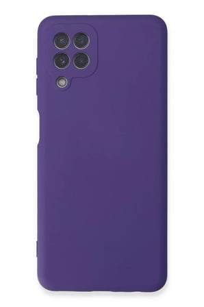 Newface Samsung Galaxy A22 Kılıf Nano içi Kadife Silikon - Mor