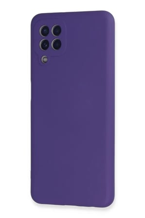 Newface Samsung Galaxy A22 Kılıf Nano içi Kadife Silikon - Mor