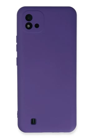 Newface Realme C11 2021 Kılıf Nano içi Kadife Silikon - Mor