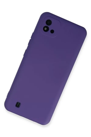 Newface Realme C11 2021 Kılıf Nano içi Kadife Silikon - Mor