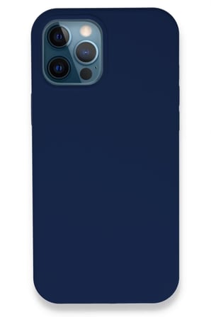 Newface Apple iPhone 12 Pro Kılıf Lansman Legant Silikon - Lacivert