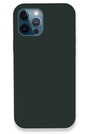 Newface Apple iPhone 12 Pro Kılıf Lansman Legant Silikon - Koyu Yeşil