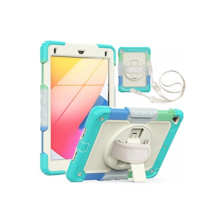 Newface Apple iPad 5 Air 9.7 Kılıf Tablet Rainbow Kapak - Turkuaz