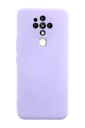 Newface Tecno Camon 16 Kılıf Nano içi Kadife Silikon - Lila