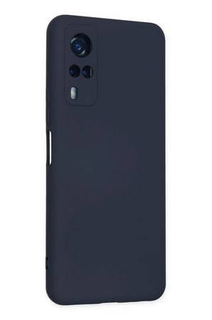 Newface Vivo Y53S Kılıf Nano içi Kadife Silikon - Lacivert