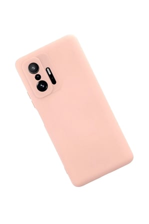 Newface Xiaomi Mi 11T Pro Kılıf Nano içi Kadife Silikon - Pudra