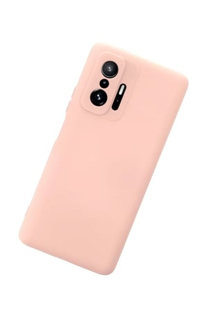 Newface Xiaomi Mi 11T Pro Kılıf Nano içi Kadife Silikon - Pudra