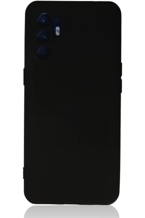 Newface Oppo Reno 6 Kılıf Nano içi Kadife Silikon - Siyah