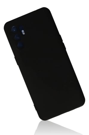 Newface Oppo Reno 6 Kılıf Nano içi Kadife Silikon - Siyah