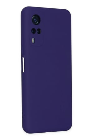 Newface Vivo Y53S Kılıf Nano içi Kadife Silikon - Mor