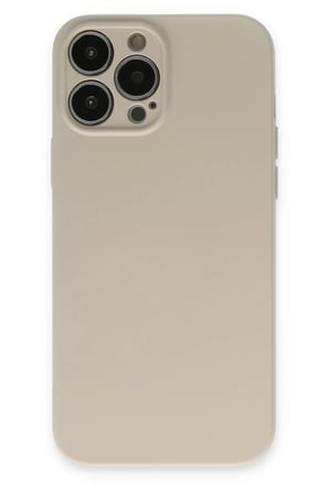 Newface Apple iPhone 13 Pro Kılıf Nano içi Kadife Silikon - Bej