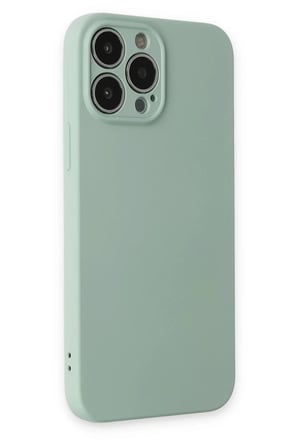 Newface Apple iPhone 13 Pro Kılıf Nano içi Kadife Silikon - Su Yeşili