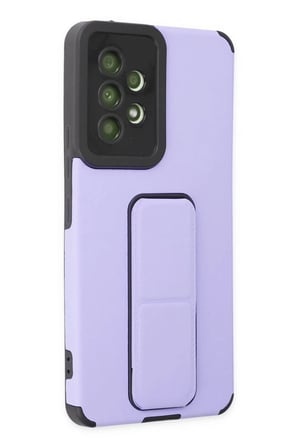 Newface Samsung Galaxy A53 5G Kılıf Mega Standlı Silikon - Lila
