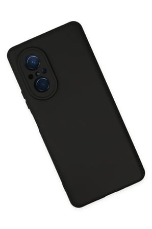 Newface Huawei Nova 9 SE Kılıf Nano içi Kadife Silikon - Siyah