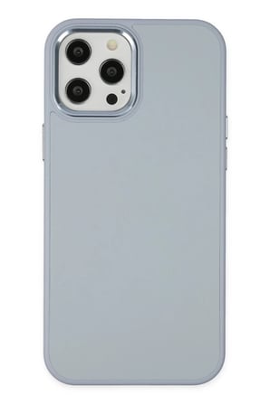 Newface Apple iPhone 12 Pro Max Kılıf Asya Deri Silikon - Sierra Blue