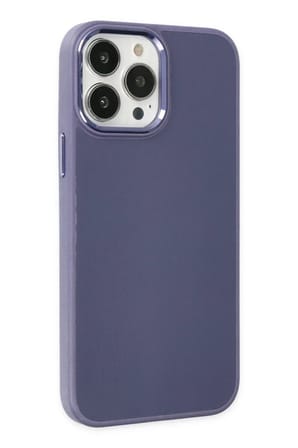 Newface Apple iPhone 13 Pro Kılıf Asya Deri Silikon - Mor