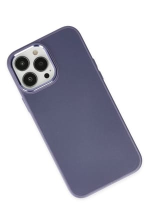 Newface Apple iPhone 13 Pro Kılıf Asya Deri Silikon - Mor