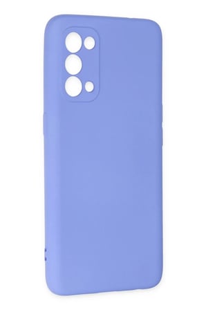 Newface Oppo Reno 5 Kılıf Nano içi Kadife Silikon - Lila