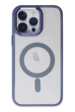 Newface Apple iPhone 14 Pro Kılıf Room Magneticsafe Silikon - Sierra Blue