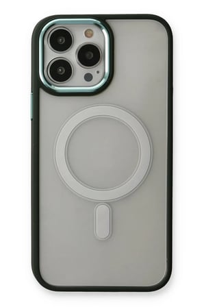 Newface Apple iPhone 14 Pro Max Kılıf Room Magneticsafe Silikon - Köknar Yeşili
