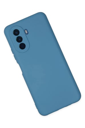 Newface Huawei Nova Y70 Kılıf Nano içi Kadife Silikon - Mavi