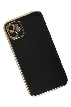 Newface Apple iPhone 12 Kılıf Volet Silikon - Siyah