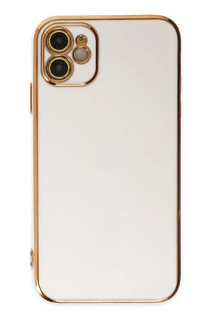 Newface Apple iPhone 12 Kılıf Volet Silikon - Beyaz
