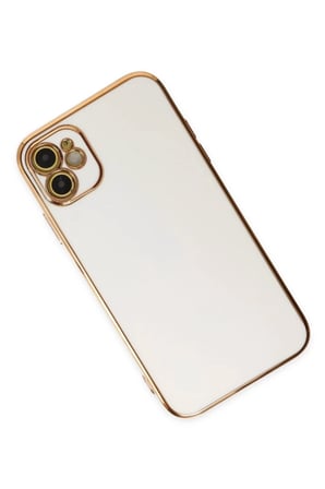 Newface Apple iPhone 12 Kılıf Volet Silikon - Beyaz