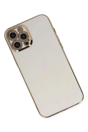 Newface Apple iPhone 12 Pro Kılıf Volet Silikon - Beyaz