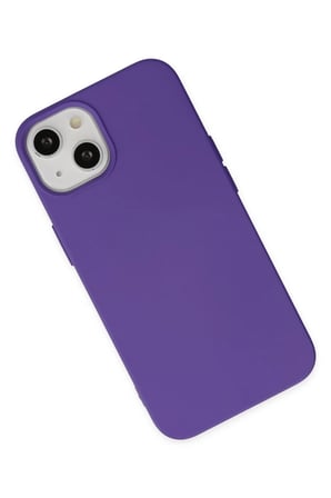 Newface Apple iPhone 14 Plus Kılıf Nano içi Kadife Silikon - Mor