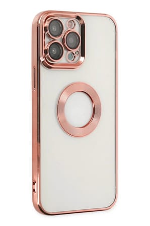 Newface Apple iPhone 14 Pro Kılıf Slot Silikon - Rose Gold